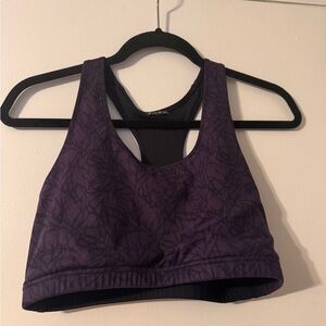 Oiselle purple duo sports bra